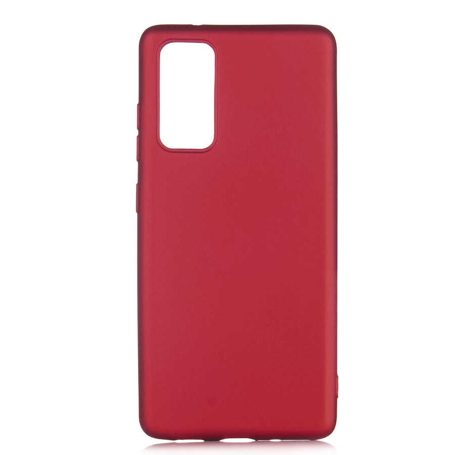 Galaxy S20 FE Kılıf Zore Premier Silikon Kapak - Mürdüm