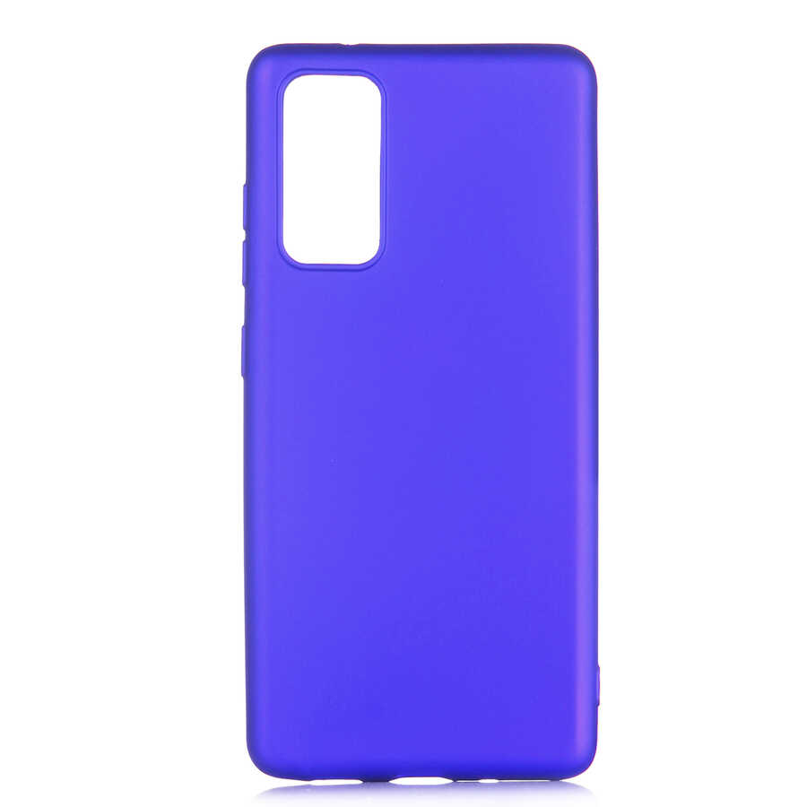 Galaxy S20 FE Kılıf Zore Premier Silikon Kapak - Saks Mavi