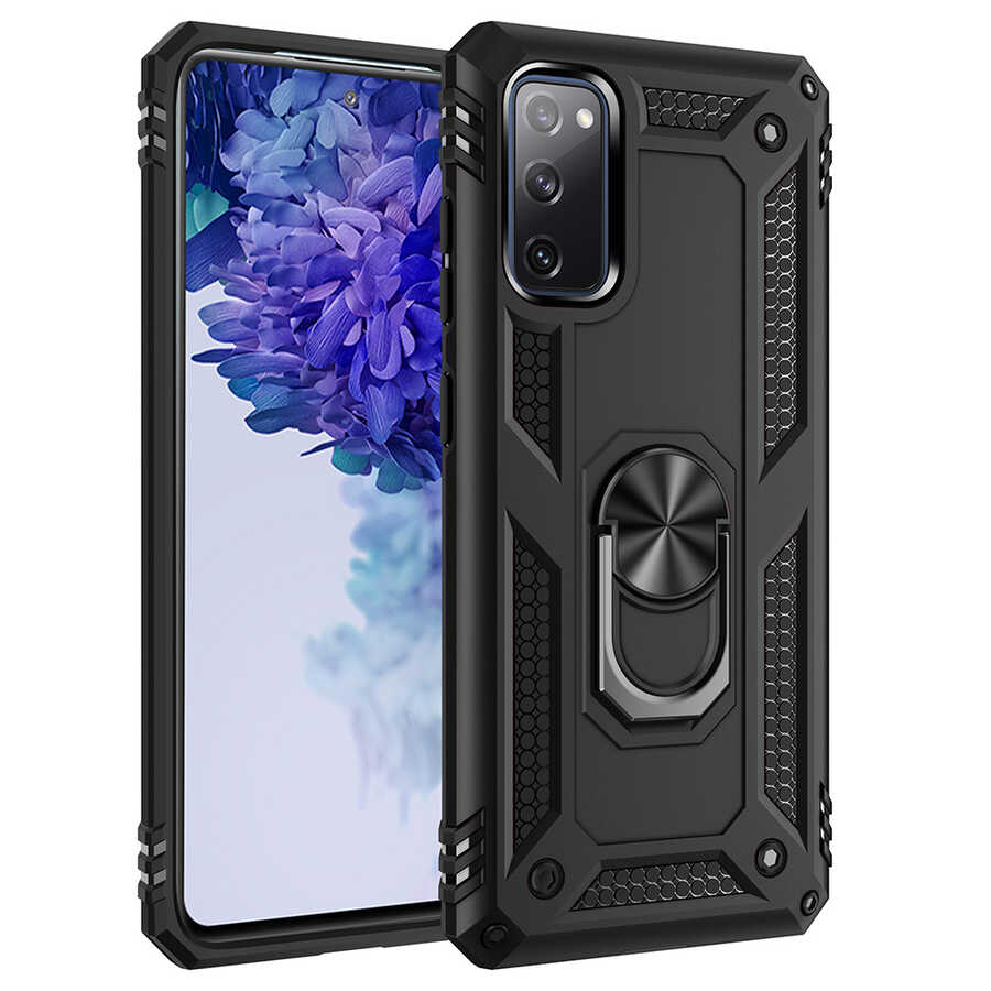 Galaxy S20 FE Kılıf Zore Vega Kapak - Siyah