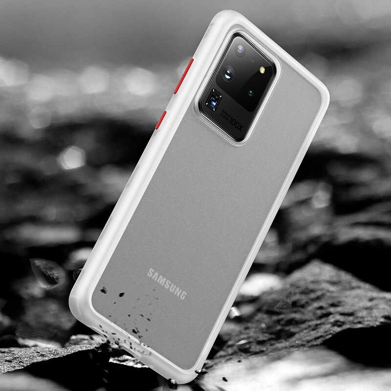 Galaxy S20 Ultra Kılıf Benks Magic Smooth Drop Resistance Kapak - Beyaz
