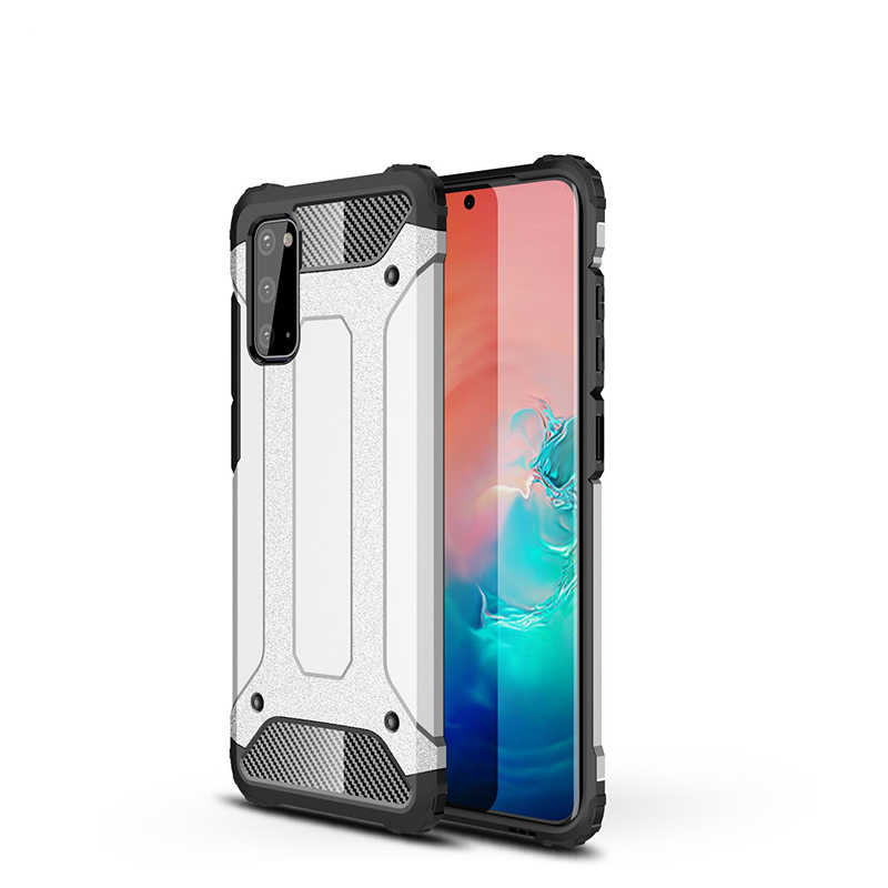 Galaxy S20 Kılıf Zore Crash Silikon Kapak - Gri