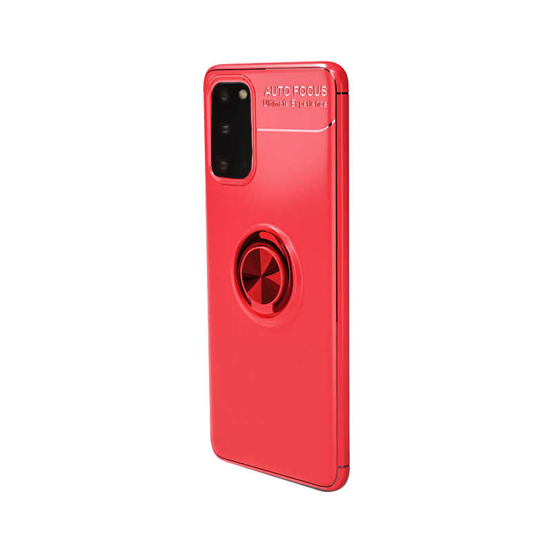 Galaxy S20 Kılıf Zore Ravel Silikon Kapak - Kırmızı