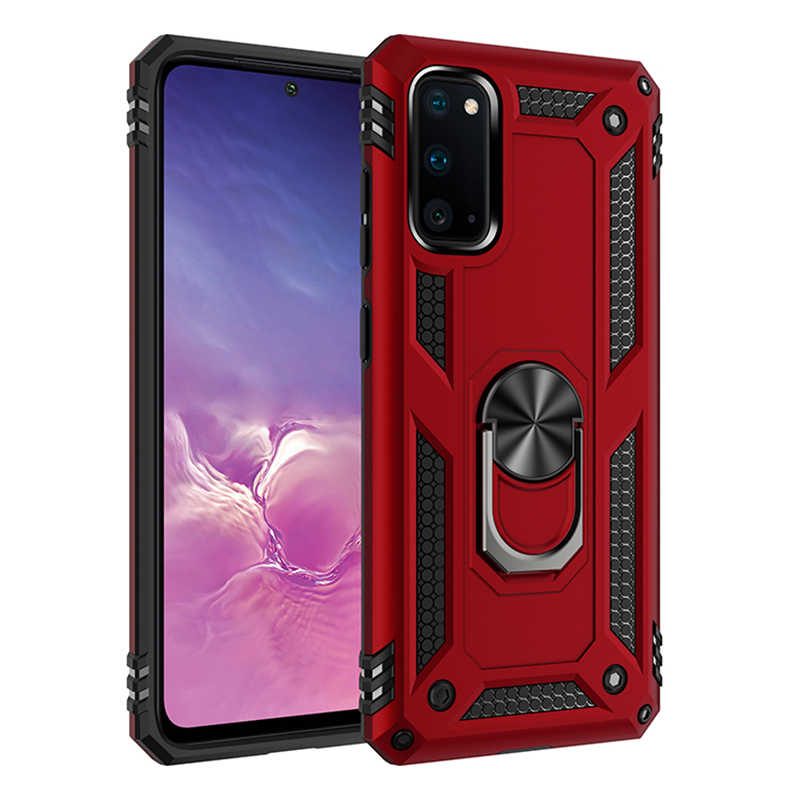 Galaxy S20 Kılıf Zore Vega Kapak - Kırmızı