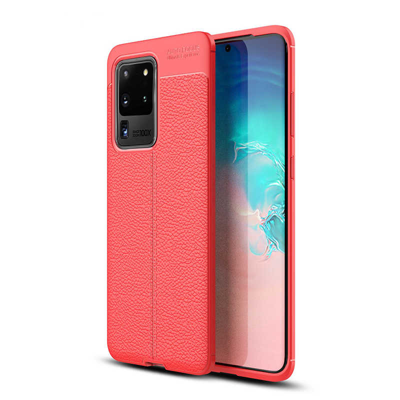 Galaxy S20 Ultra Kılıf Zore Niss Silikon Kapak - Kırmızı