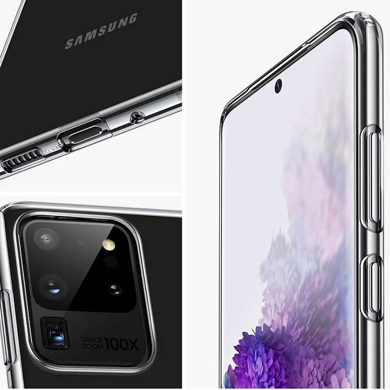 Galaxy S20 Ultra Kılıf Zore Süper Silikon Kapak - Renksiz
