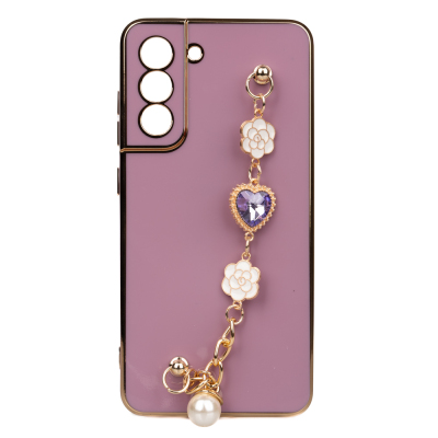 Galaxy S21 FE Kılıf El Tutamaçlı Kamera Korumalı Zore Taka Silikon Kapak - Zore