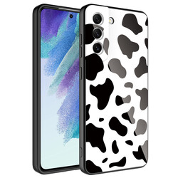 Galaxy S21 FE Kılıf Kamera Korumalı Desenli Sert Silikon Zore Epoksi Kapak - Zore