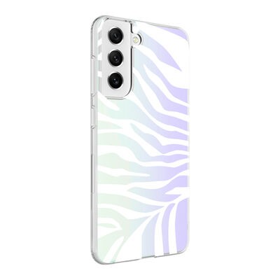 Galaxy S21 FE Kılıf Zore M-Blue Desenli Kapak - 3