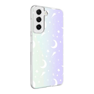 Galaxy S21 FE Kılıf Zore M-Blue Desenli Kapak - 6
