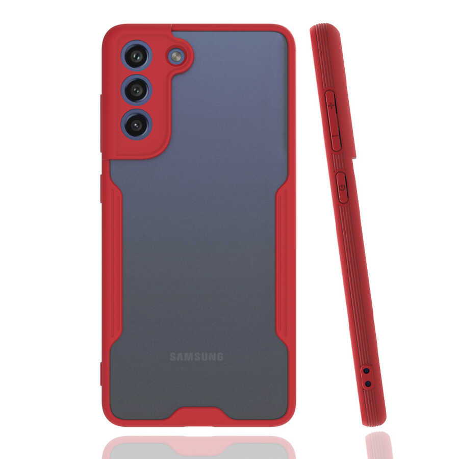 Galaxy S21 FE Kılıf Zore Parfe Kapak - Kırmızı