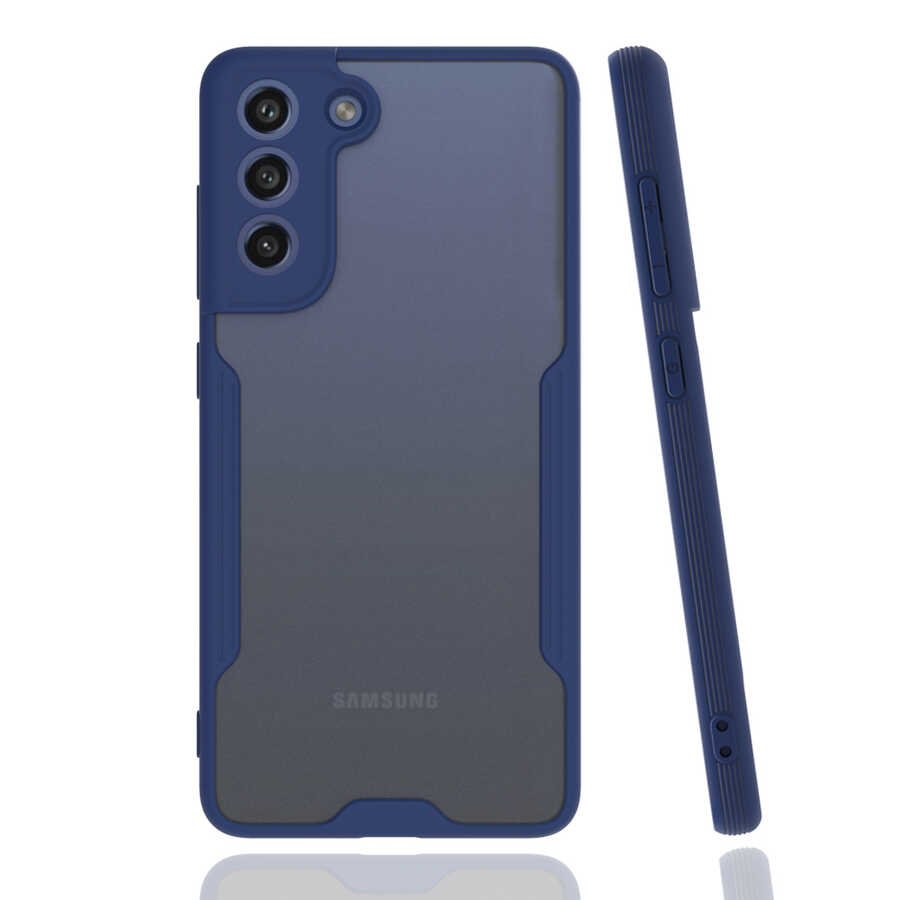 Galaxy S21 FE Kılıf Zore Parfe Kapak - Lacivert