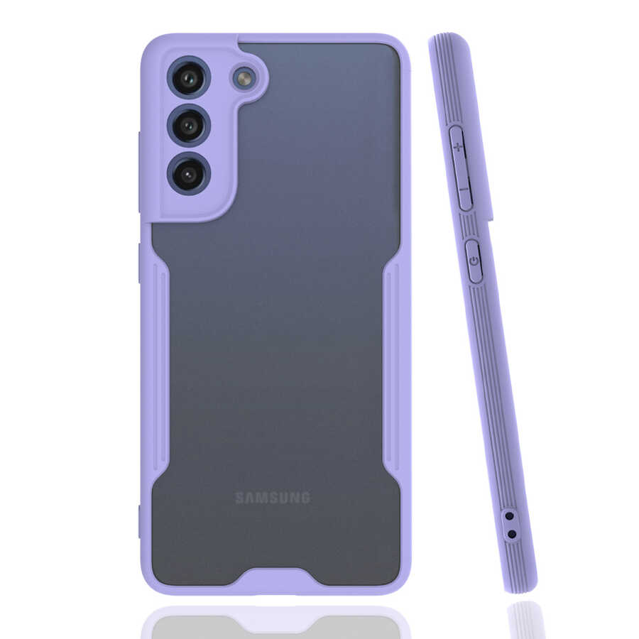 Galaxy S21 FE Kılıf Zore Parfe Kapak - Mor