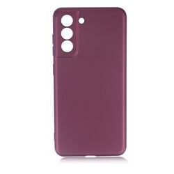 Galaxy S21 FE Kılıf Zore Premier Silikon Kapak Mürdüm