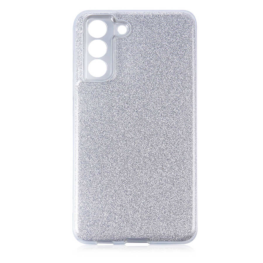 Galaxy S21 FE Kılıf Zore Shining Silikon - Gümüş