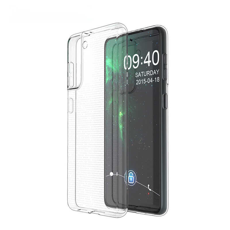 Galaxy S21 FE Kılıf Zore Süper Silikon Kapak - Renksiz