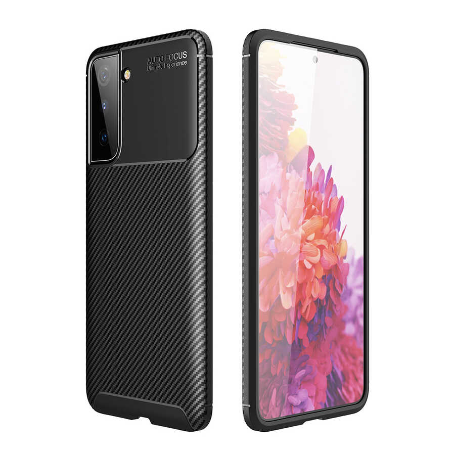 Galaxy S21 Kılıf Zore Negro Silikon Kapak - Siyah