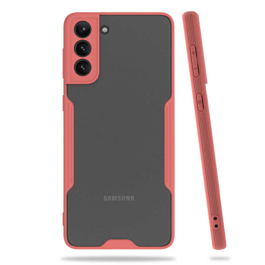 Galaxy S21 Kılıf Zore Parfe Kapak - Pembe