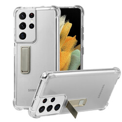 Galaxy S21 Ultra Case Zore Stand Super Silicon Cover - Zore