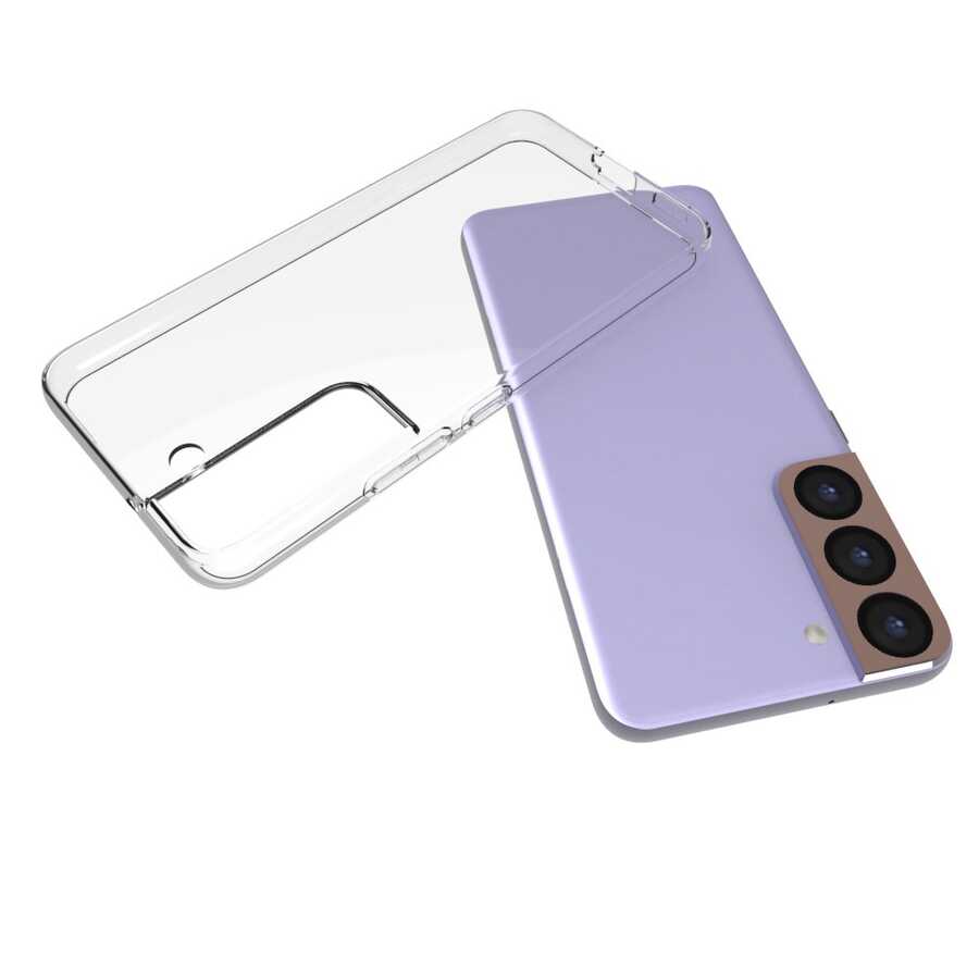 Galaxy S22 Kılıf Zore Süper Silikon Kapak - Renksiz