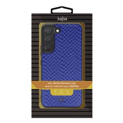 Galaxy S22 Plus Kılıf ​Kajsa Pearl Pattern Hakiki Deri Kapak - 6