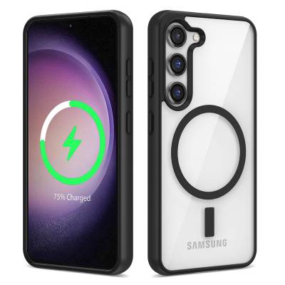 Galaxy S22 Plus Kılıf M-safe Wireless Şarj Özellikli Silikon Zore Ege Kapak - 7