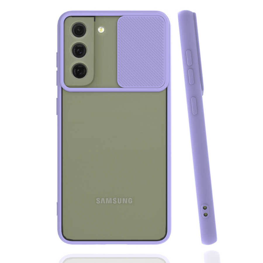 Galaxy S22 Plus Kılıf Zore Lensi Kapak - Lila