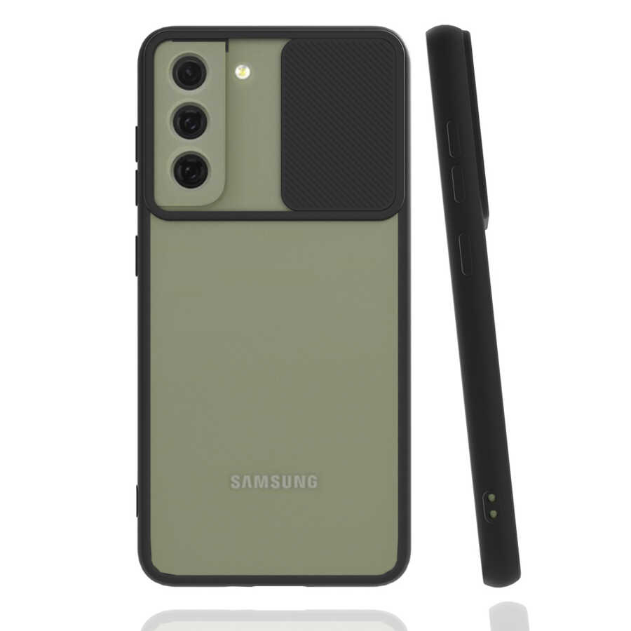 Galaxy S22 Plus Kılıf Zore Lensi Kapak - Siyah