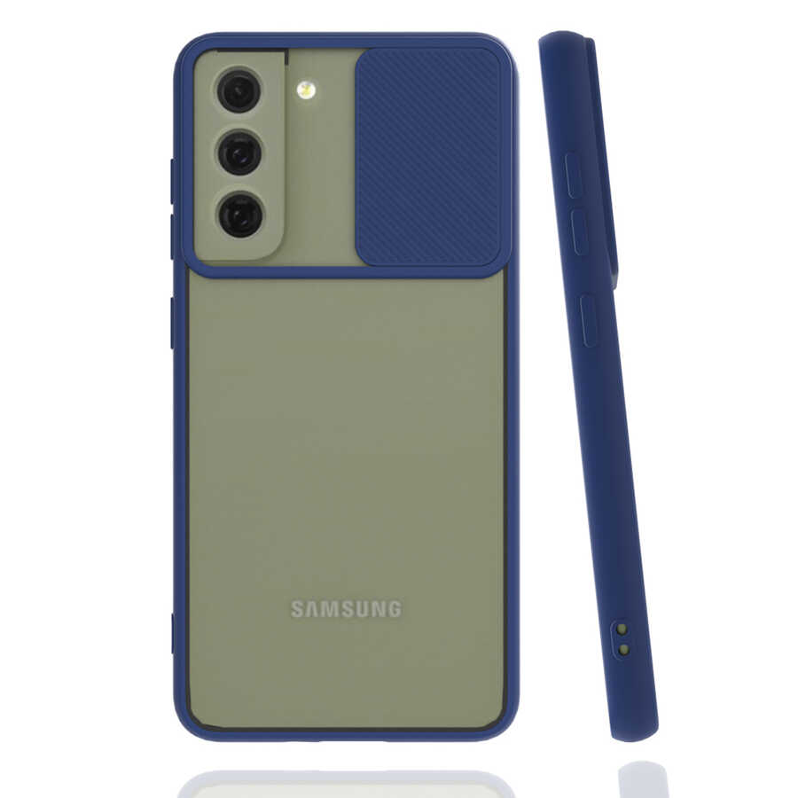 Galaxy S22 Plus Kılıf Zore Lensi Kapak - Lacivert