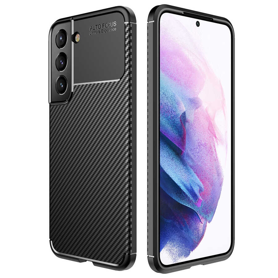 Galaxy S22 Plus Kılıf Zore Negro Silikon Kapak - Siyah