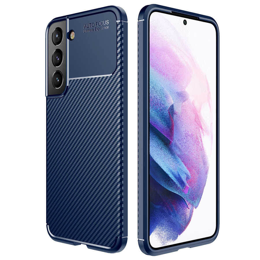 Galaxy S22 Plus Kılıf Zore Negro Silikon Kapak - Lacivert