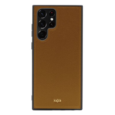Galaxy S22 Ultra Kılıf Kajsa Luxe Collection Hakiki Deri Kapak - 11