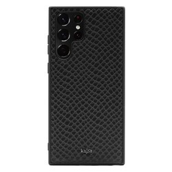 Galaxy S22 Ultra Kılıf ​Kajsa Pearl Pattern Hakiki Deri Kapak - 8