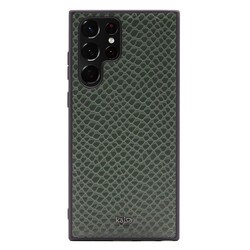 Galaxy S22 Ultra Kılıf ​Kajsa Pearl Pattern Hakiki Deri Kapak - 12