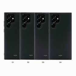 Galaxy S22 Ultra Kılıf Kajsa Preppie Serisi Dark Kapak - 6