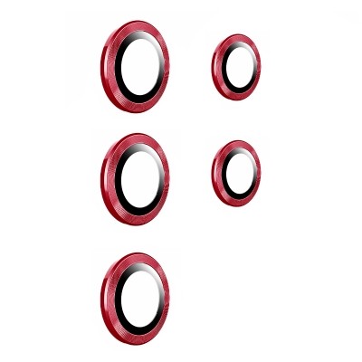 Galaxy S22 Ultra Zore Kamera Lens Koruyucu Kırmızı