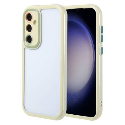 Galaxy S23 Case Camera Protected Colorful Edge Frame Design Zore Vitamin Cover - Zore