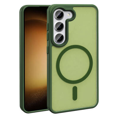 Galaxy S23 Case Magsafe Charging Feature Matte Back Surface Zore Sio Cover - Zore