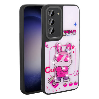 Galaxy S23 Case Shining Embossed Zore Amas Silicone Cover with Iconic Figure - Zore