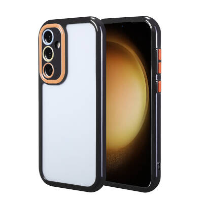 Galaxy S23 FE Case Camera Protected Colorful Edge Frame Design Zore Vitamin Cover - Zore