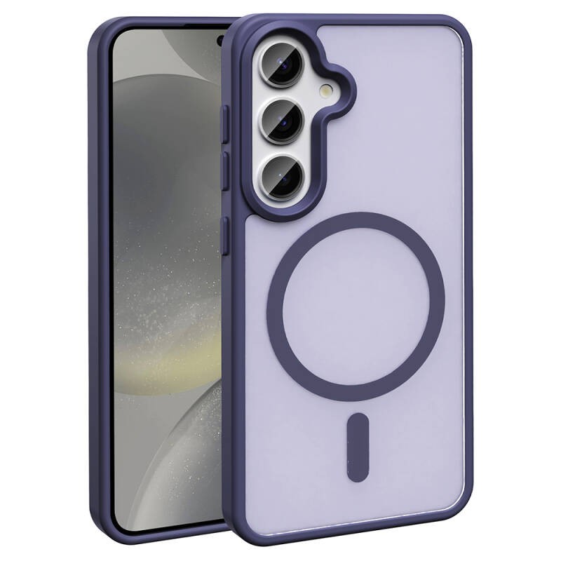 Galaxy S23 FE Case Magsafe Charging Featured Matte Back Surface Zore Sio Cover - 19