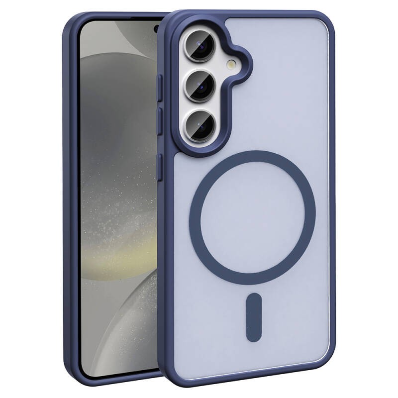 Galaxy S23 FE Case Magsafe Charging Featured Matte Back Surface Zore Sio Cover - 18