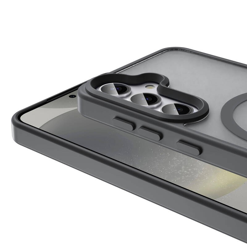 Galaxy S23 FE Kılıf M-safe Şarj Özellikli Mat Arka Yüzey Zore Sio Kapak - 4