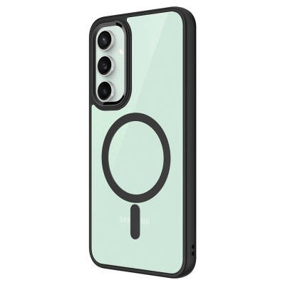 Galaxy S23 FE Kılıf Wireless Şarj Özellikli Zore Krom M-safe Silikon Kapak - 2