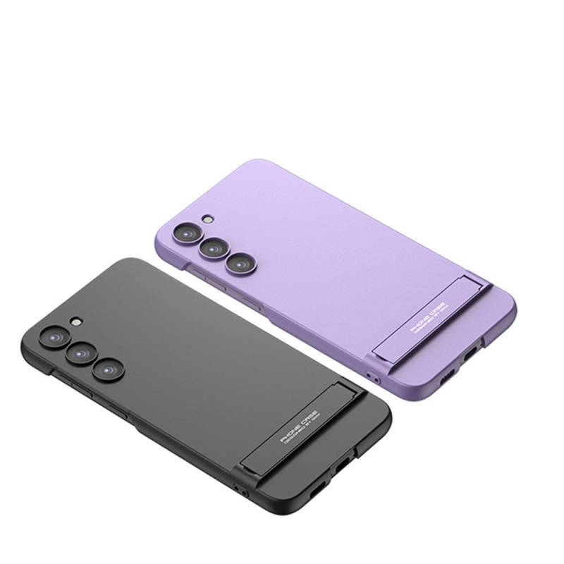 Galaxy S23 Kılıf Zore Kamera Korumalı Dikey Standlı Ays Kapak - 3