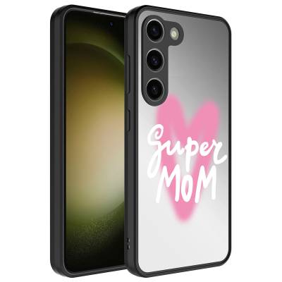 Galaxy S23 Plus Kılıf Aynalı Desenli Kamera Korumalı Parlak Zore Mirror Kapak - Zore