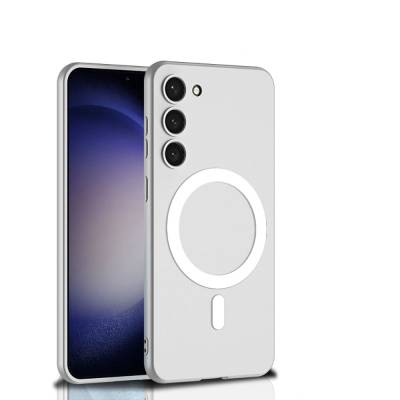 Galaxy S23 Plus Kılıf Wireless Şarj Özellikli Zore Kıpta M-safe Silikon Kapak - GKK