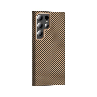 Galaxy S23 Ultra Case M-safe Charging Feature Carbon Fiber Look Zore Gros Cover - 18