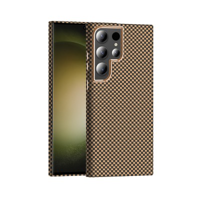 Galaxy S23 Ultra Case M-safe Charging Feature Carbon Fiber Look Zore Gros Cover - 7