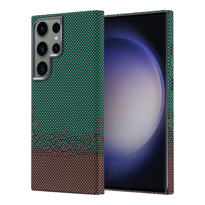 Galaxy S23 Ultra Case Magsafe Charging Feature Carbon Fiber Look Zore Nekst Cover - Zore