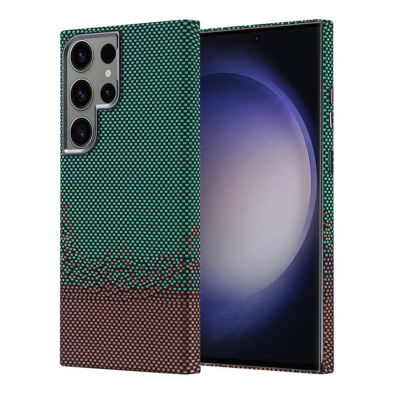 Galaxy S23 Ultra Case Magsafe Charging Feature Carbon Fiber Look Zore Nekst Cover - 2